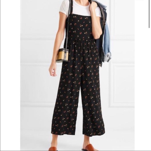 Madewell Smocked Crop Jumpsuit - Picture 2 of 5